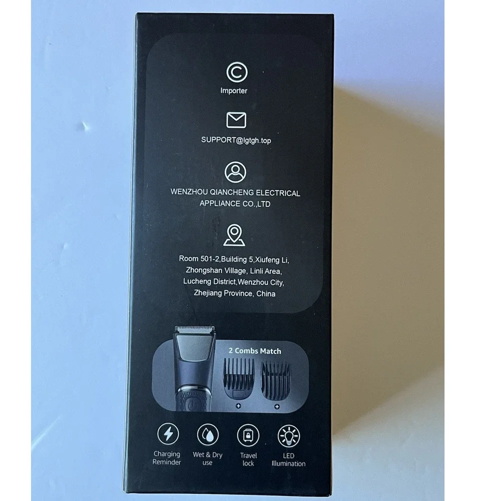 LGTGH GT-01 Men's Electric Body Trimmer Waterproof Cordless Groomer New